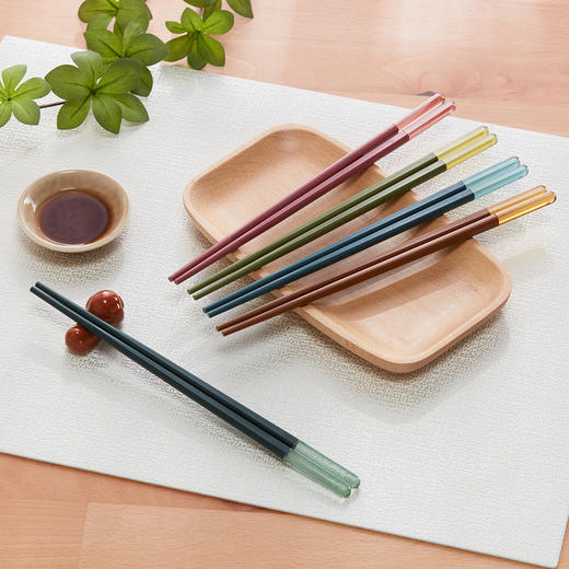 NITORI宜得利家居 厨房餐厅筷子分色合金筷5双 商品图0