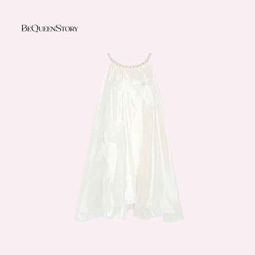 【孤品样衣，不退不换】【花漾漫步】2025夏浪漫氛围不规则甜美圆领花朵连衣裙 商品图3