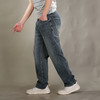 DRONKOO 2026 正常腰老花钮扣微弹中厚牛仔长裤 商品缩略图2