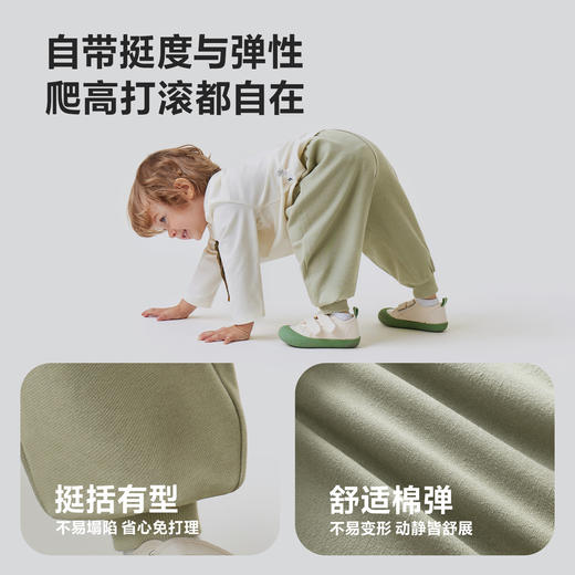 迷你巴拉男童女童宝宝裤子春季新品亲肤腰头可调节不勒肚萌趣长裤★ 商品图3