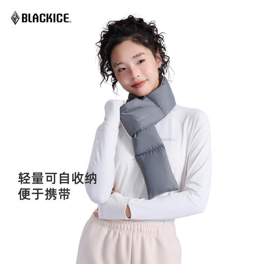 黑冰保暖羽绒围脖男女款冬高级感脖套护颈男款 商品图4