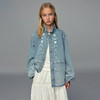 💕春3童装水洗镂空绣花法式牛仔衬衫外套 商品缩略图2