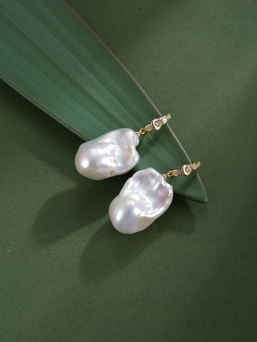 子佩集【月引潮音】银S925珍珠惜王妃耳钉【EM2879-XF】巴洛克镀金皮带扣2602 商品图6