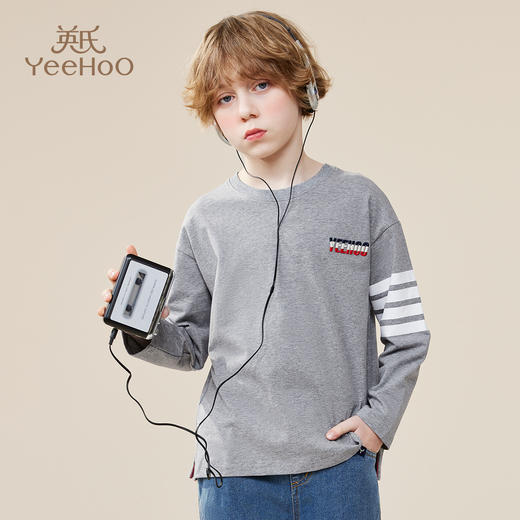 【英氏】【110-175】男童春秋长袖运动T恤 商品图4