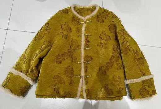 【门店同款】ENJOY冬季国风毛边提花外套 167394953 商品图0