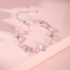 金六福吉祥粉水晶四叶幸运草手链★ 商品缩略图2