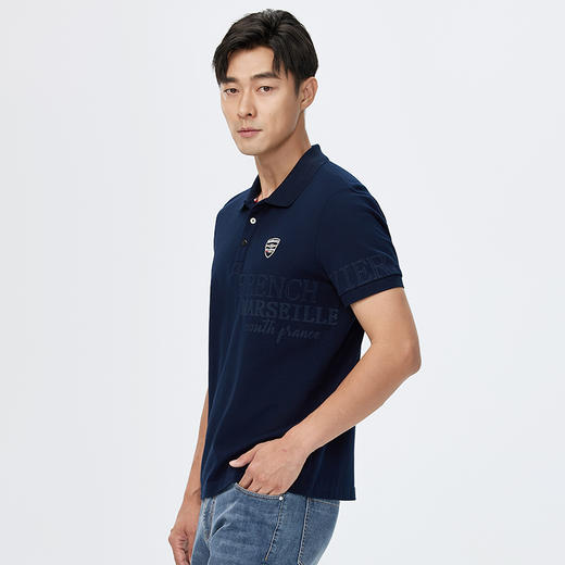 【纯棉】德鲨夏季男士短袖T恤2026夏新款休闲上衣POLO衫男 商品图1