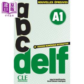 【中商原版】【法文版】法语备考用书 成人 Abc DELF A1 第三版 附线上模拟测试 新考试题型 法文原版