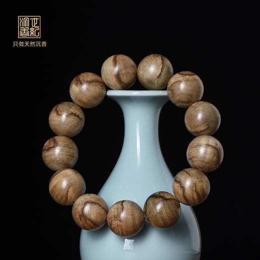 霸气珠径|天然达拉干沉香手串 18.5mm*13颗 20克 SP2417 商品图0