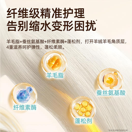 净狮羊毛羊绒专用洗衣液中性防缩水羊绒衫洗涤剂羊毛衫真丝清洗剂 商品图1