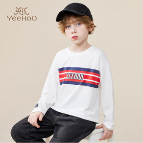 【英氏】【110-175】男童春秋长袖运动T恤