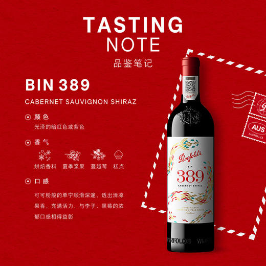 Penfolds奔富蛇年BIN389赤霞珠设拉子红葡萄酒澳洲原装进口干红正品官方旗舰店 商品图2