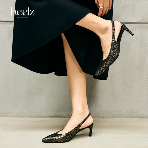 heelz设计师鞋履 | 美人鱼鱼皮尖头Sling-back 6公分 商品图1