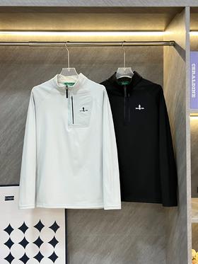 点此购买 比音勒芬秋冬季男士加绒立领长袖T恤衫 ss 340799