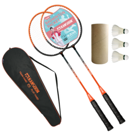 凯速 轻量防滑铁合金运动羽毛球拍套装（赠3只羽毛球+1个球拍包）