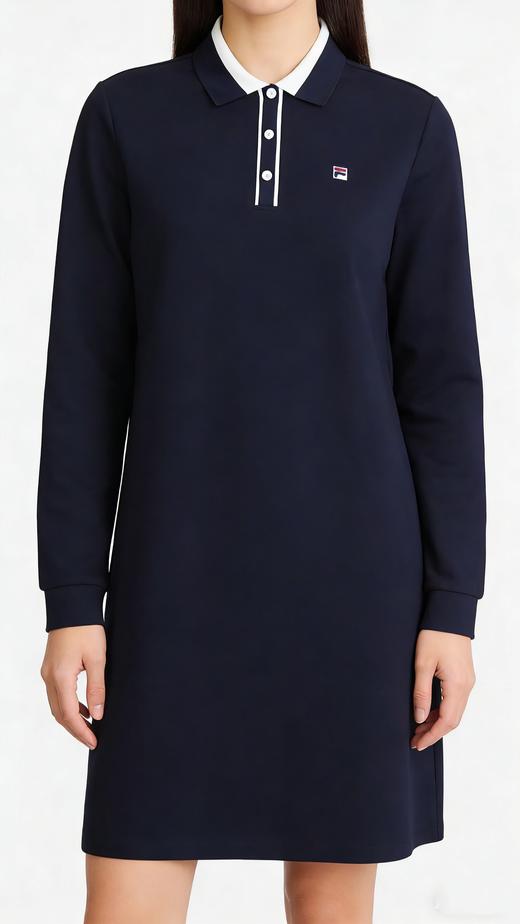 点此购买 斐乐春季女士针织POLO领连衣裙 HGN 340792 商品图4