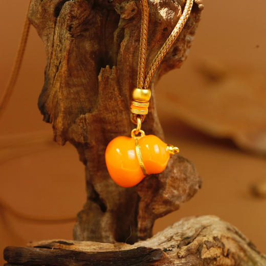 【59元任选2件 79元任选3件】 七彩珐琅金葫芦项链 商品图8