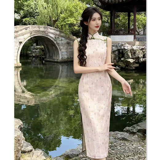 港风新中式年轻少女款，日常可穿无袖旗袍GX-901543 商品图3