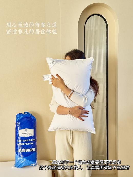 山姆正品尾货！ 山姆家同款星级酒店全棉羽丝绒枕   尺寸48*74cm 商品图1