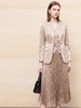 IWY/轻奢优雅风香槟色西装套装女职业装马甲百褶裙三件套高级感CVS339 商品缩略图3
