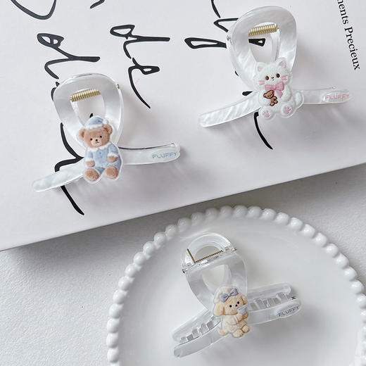 珠光白八字萌趣抓夹-纪念日百货门店同款169096837 商品图1