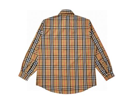 点此购买 巴宝莉春秋季男女款经典格子长袖衬衫 lhy 340784 商品图1