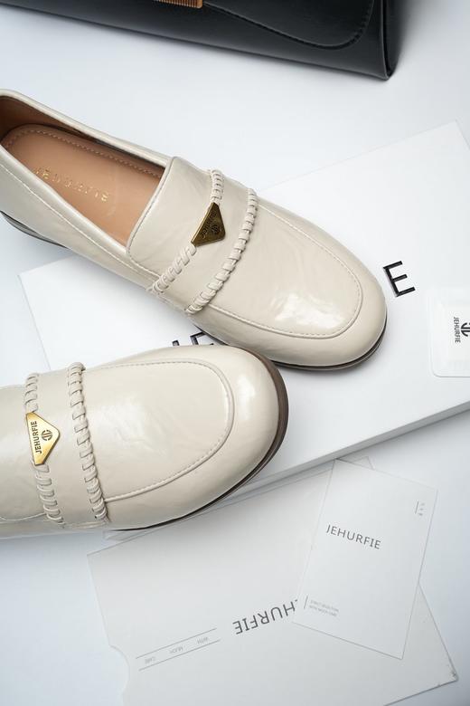 【拍立减50】JEHURFIE/纪华菲手工编织都市通勤精致乐福鞋AB26025、简约舒适、优雅气质 商品图4