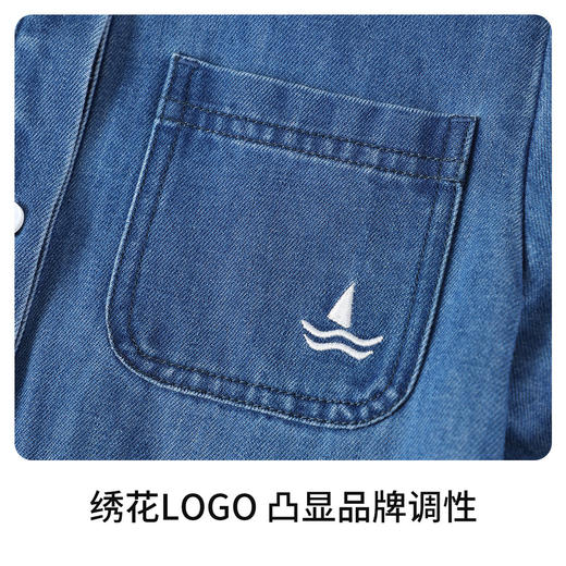 【 纳维凯尔】【120-165】意大利小帆船女童牛仔连衣裙 商品图8