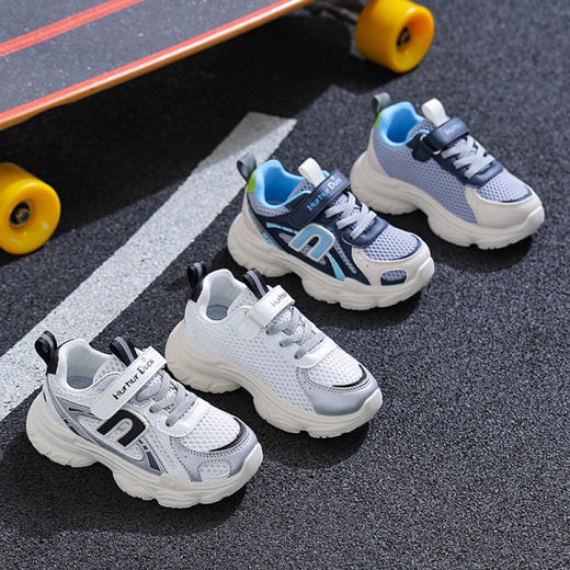 【小黄鸭】春夏季新款儿童老爹鞋男童女童运动鞋中大童亲子鞋潮酷大童鞋26-37 商品图9