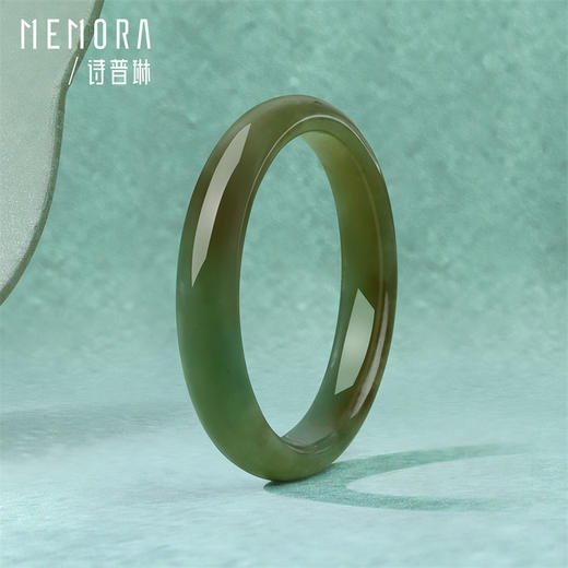 【新品首发】瑞玉系列 中国玉和田玉碧玉平安镯 送妈妈送女友MEMORA诗普琳NW104901、NW104902、NW105902 商品图8