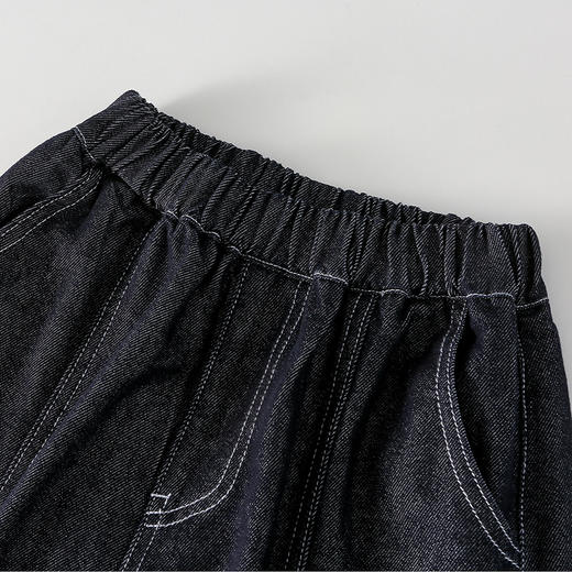 【牛仔长裤】棉花堂  牛仔长裤  活性染色  防褪色  耐磨  FD61107-1 商品图7