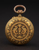 独角鹿西洋古董1900年代瑞士Longines工坊出品大马士革纹饰怀表 商品缩略图0