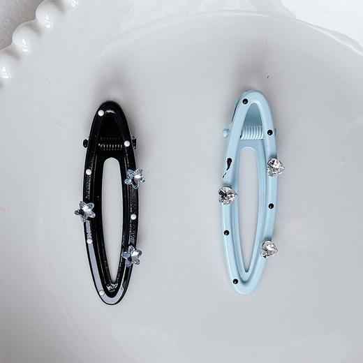 海盐蓝镂空钻饰夹对装发夹-纪念日百货门店同款169096790 商品图2