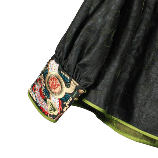 ³【南宋香云纱圆领盘扣气质刺绣外套】可双面穿  25061 XN03-SD-NSSF 商品图4