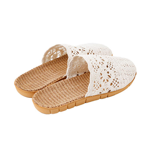 NITORI宜得利家居  室内日式女士拖鞋满头编织麻底居家拖鞋 IV 商品图4