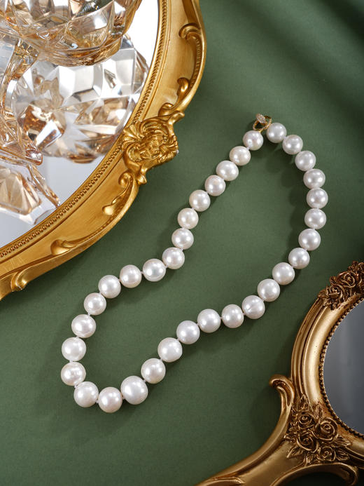 子佩集银S925珍珠惜王妃项链【ZXLY11-14MM】珠串2602 商品图5