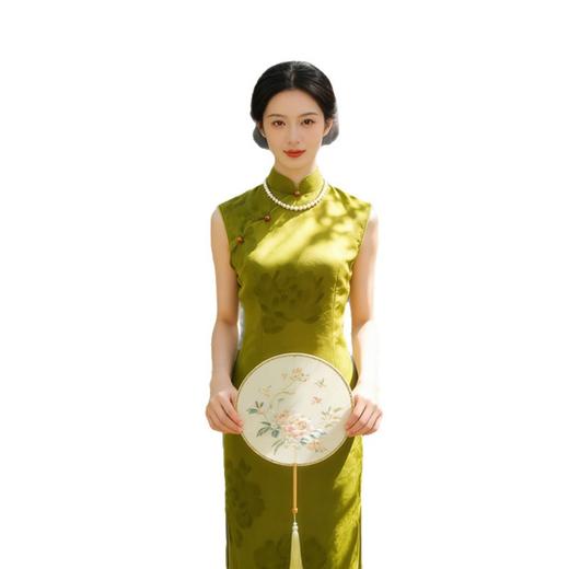 时尚改良新中式年轻少女款，长款无袖港风旗袍GX-362601 商品图4