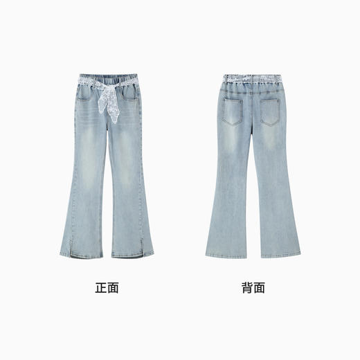 女童全腰牛仔单裤春季新款安奈儿童装EG616664 商品图3