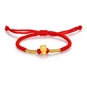 周六福-足金马携福至手绳★