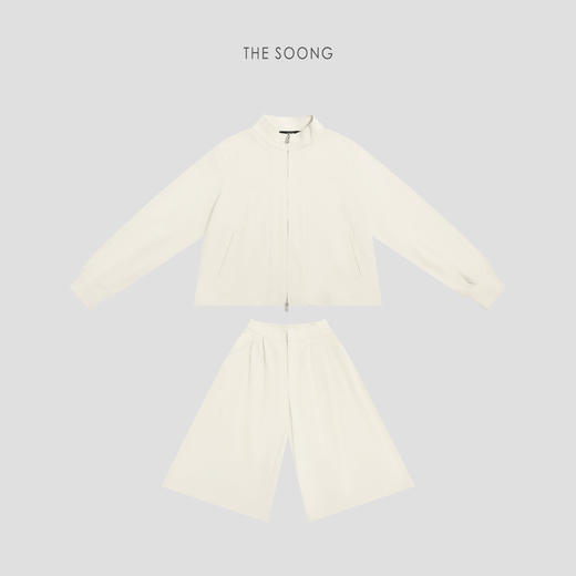 THESOONG|“挺括不塌”双面织插肩袖廓形休闲卫衣套装8190/8113 商品图4