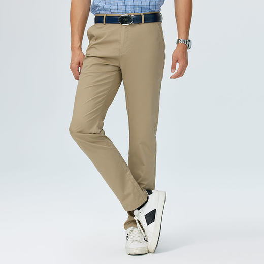 德鲨2026夏新款卡其色休闲裤男青年时尚直筒裤子男装长裤 商品图2