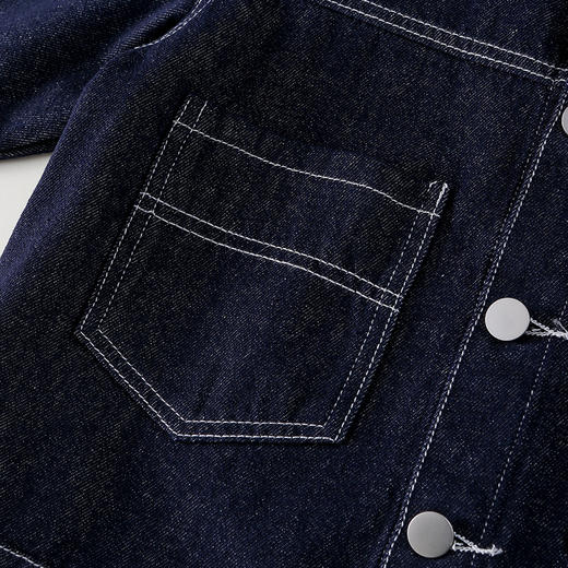 【防褪色牛仔 外套】棉花堂牛仔外套  活性染色   耐磨耐穿  有型时尚 FD61066 商品图8