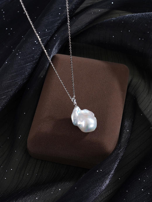 子佩集【月影流辉‌】银S925珍珠惜王妃套链项链【ZZXL045】巴洛克2602 商品图4