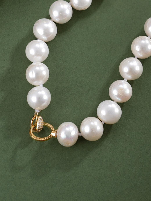 子佩集银S925珍珠惜王妃项链【ZXLY11-14MM】珠串2602 商品图4