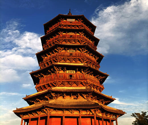 4.17/4.23【春染晋北 镜藏千年】晋北古建·长城杏花·火山土林7天摄影团：太原-晋祠-五台山-悬空寺-应县木塔-雁门关-阳高长城边塞杏花-大同云冈石窟-火山群-土林 商品图2