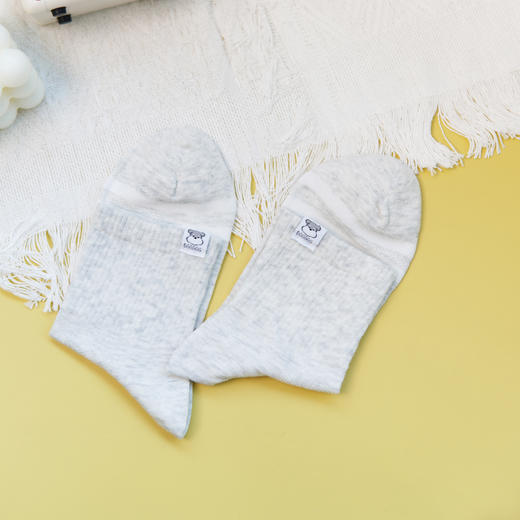 【2双装】【6双6折】女士夏季网面中筒袜春夏薄袜布标简约女袜舒适透气【2612211】 商品图2