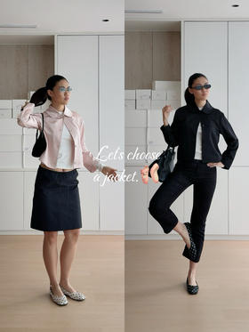 Clean fit * 一眼沦陷的缎面小外套💗