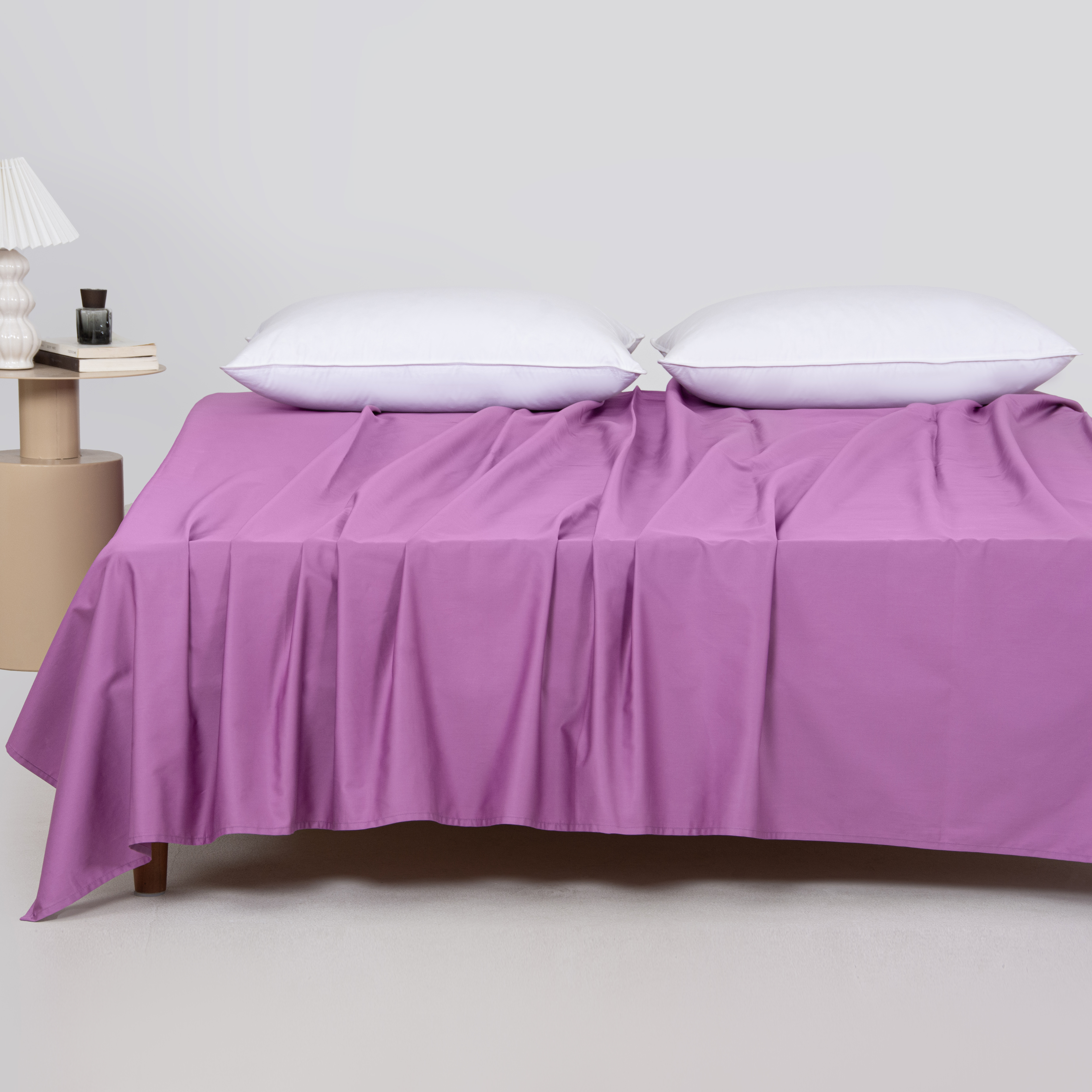 80S长绒棉贡缎床单奢华柔软亲肤透气四季通用