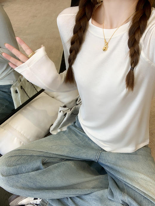 <曾小咸推荐>2.28现货秒杀！微信超特价！米白长袖 日常119.99 立减70 秒杀49.99！藏蓝色牛仔外套 秒杀109.99！ 商品图3