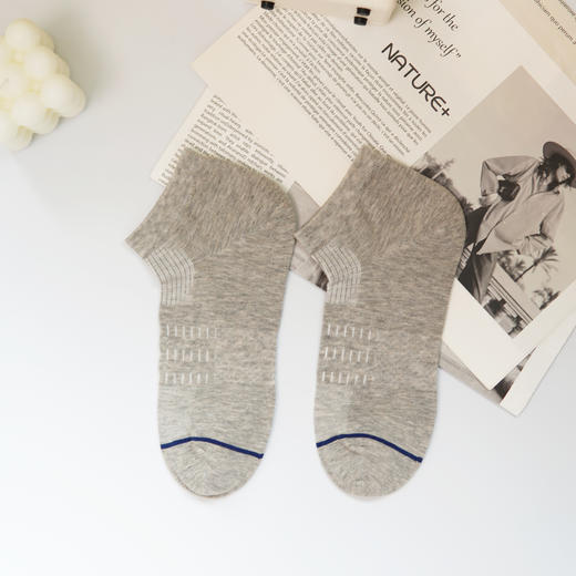 【2双装】【6双6折】男士春夏新款直角船袜网面短筒袜海净丝壳聚糖纤维抗菌男袜【2611301】 商品图2